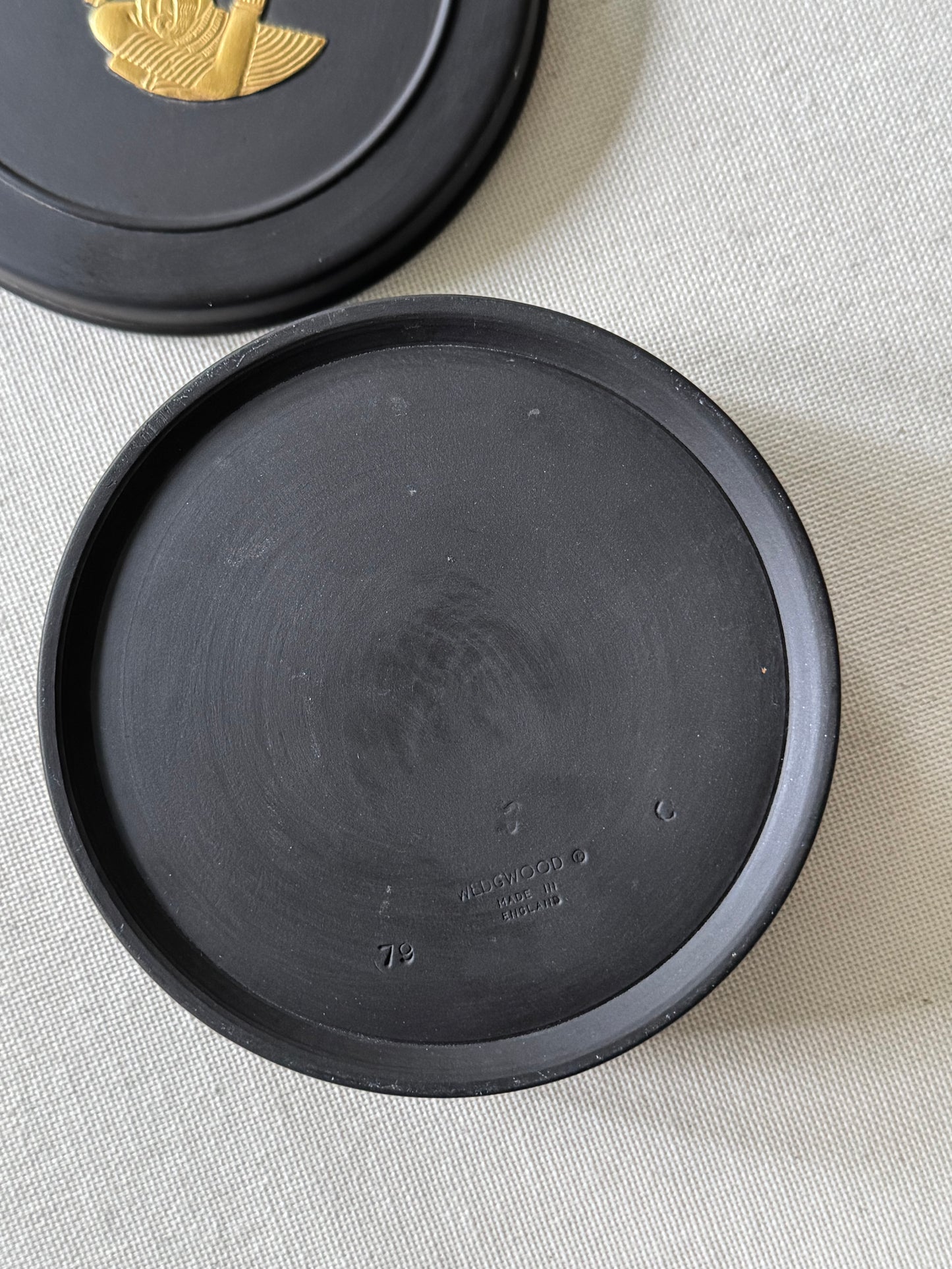 Round Egyptian Wedgwood Box