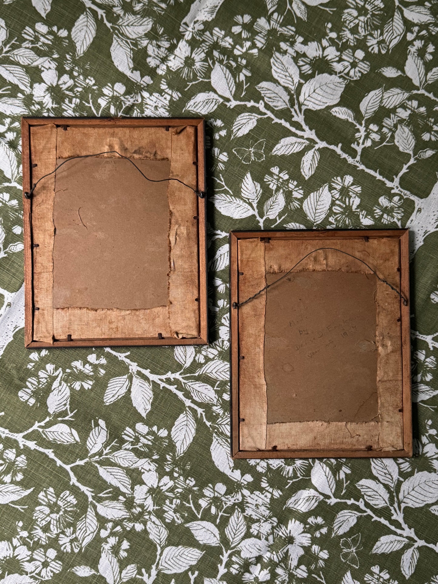 Pair of Cross Stitch Silhouettes