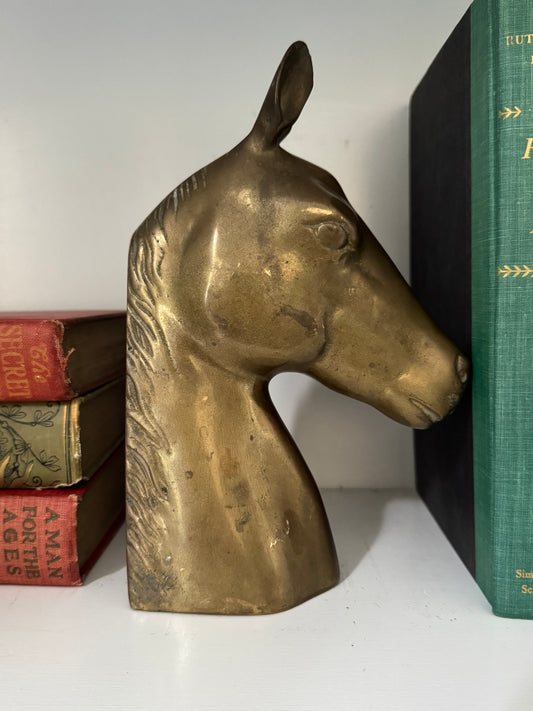 Vintage Brass Horse Head