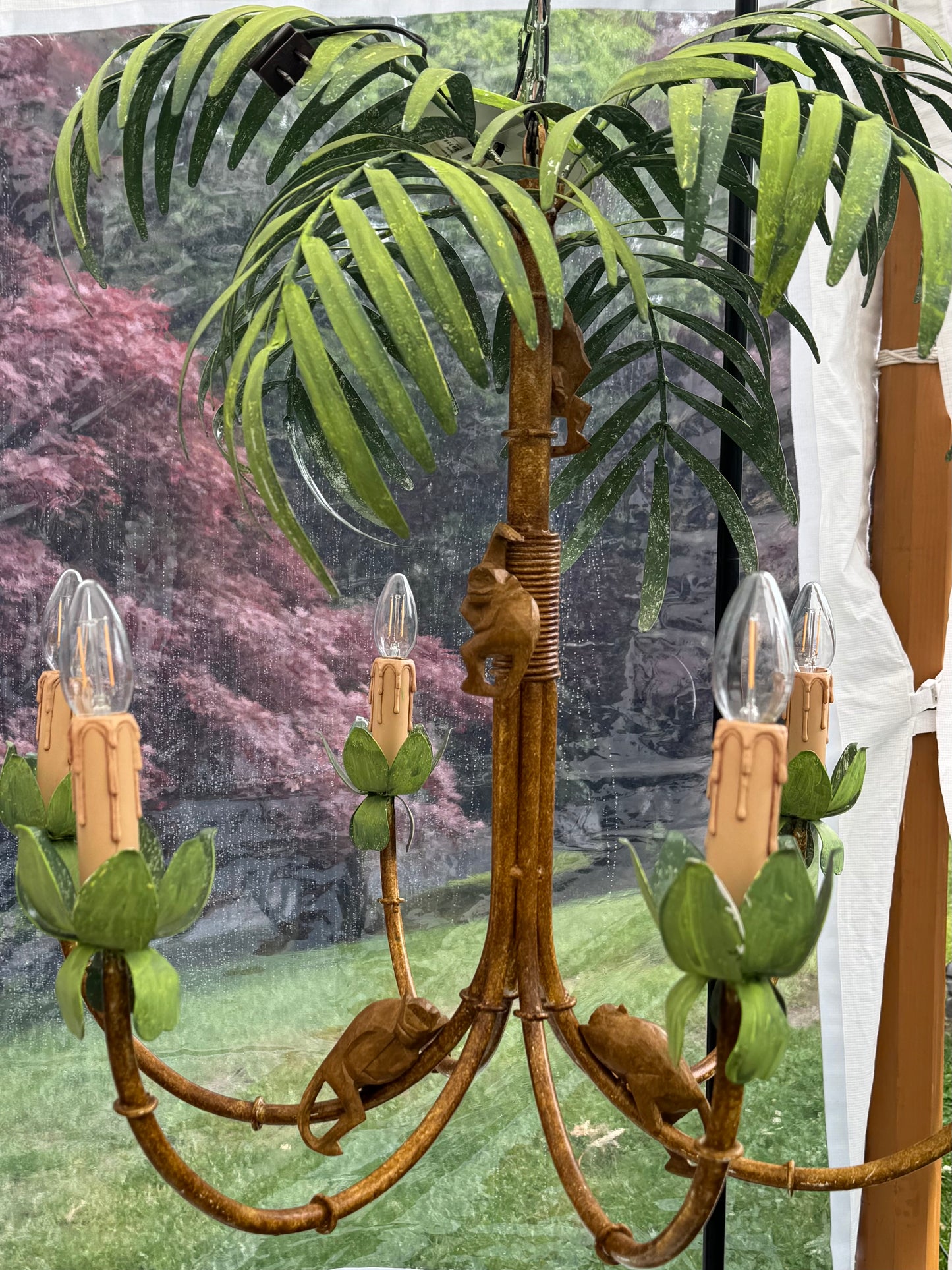 Vintage Palm Chandelier