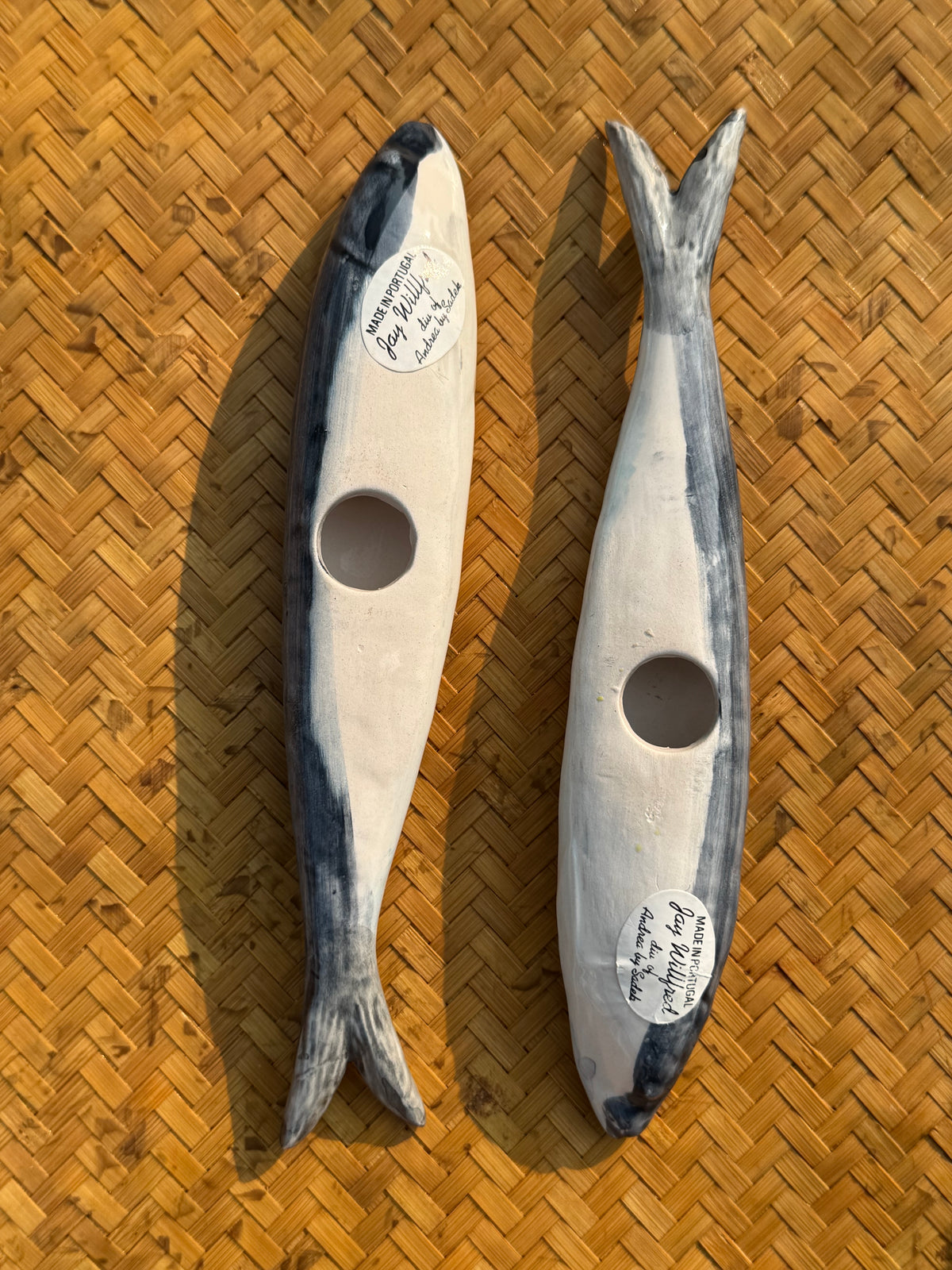Pair of Ceramic Sardines