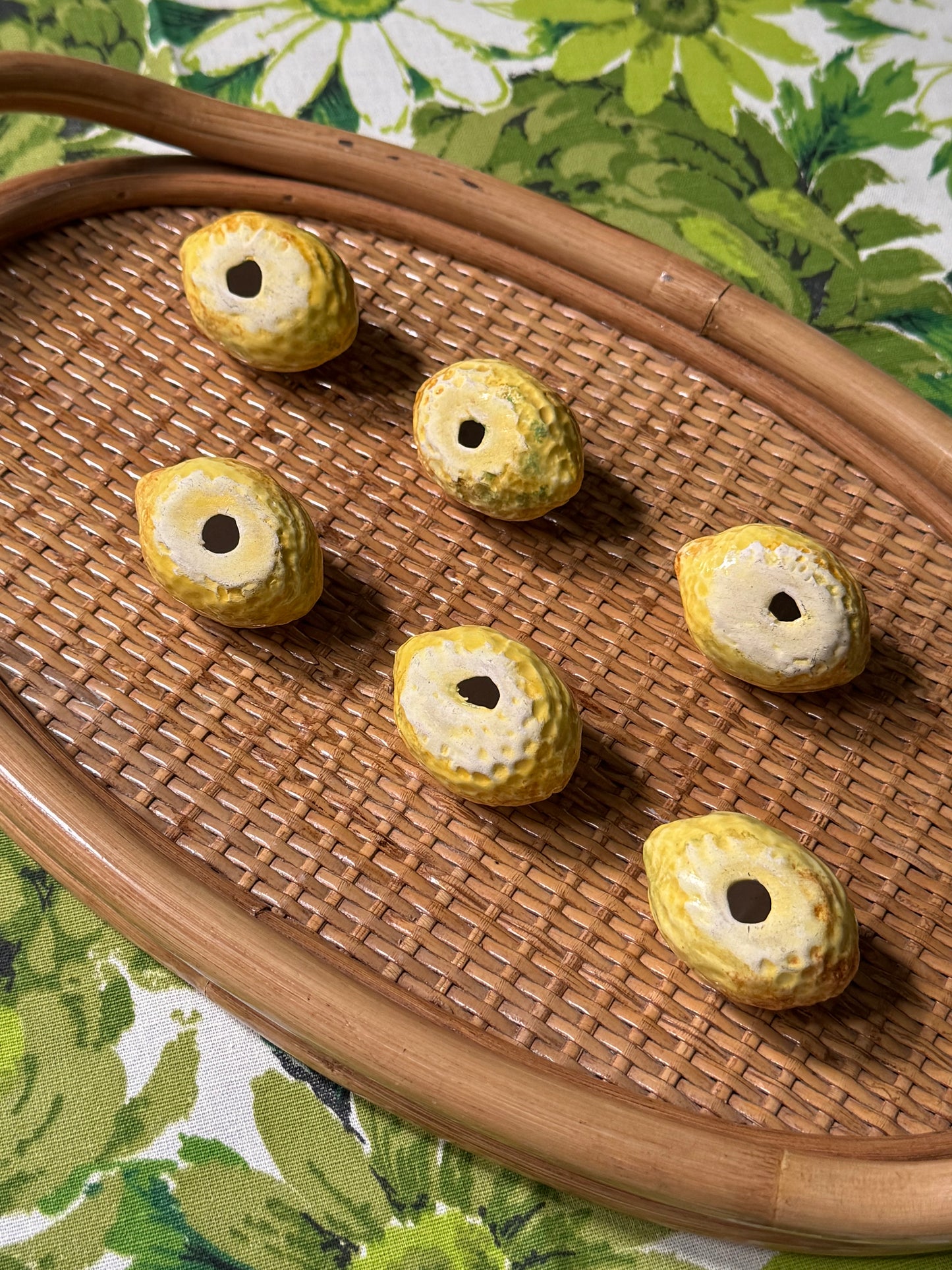 Set of 6 Lemon Placecard Holders