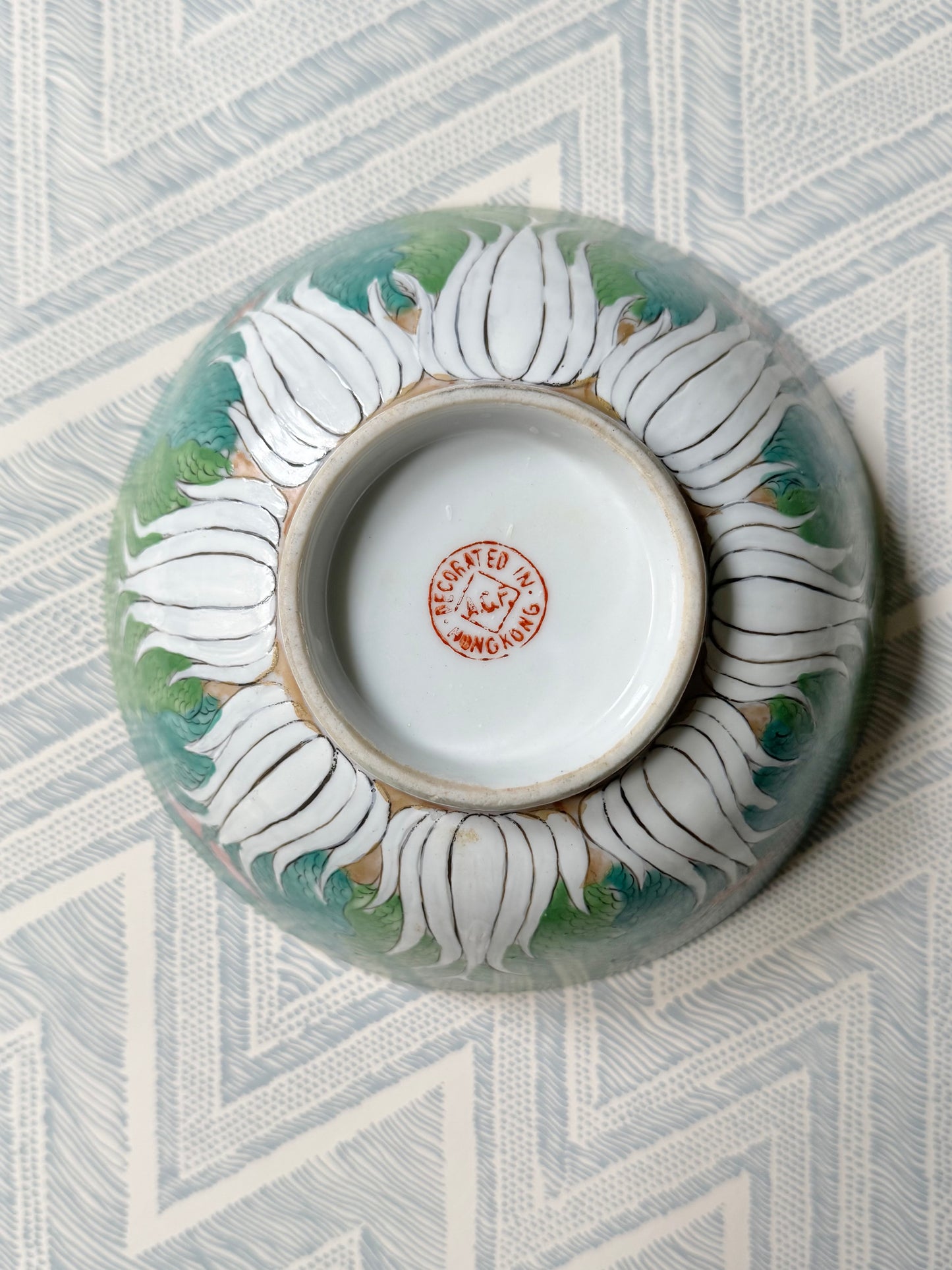 Famille Verte “Bok Choy” Bowl