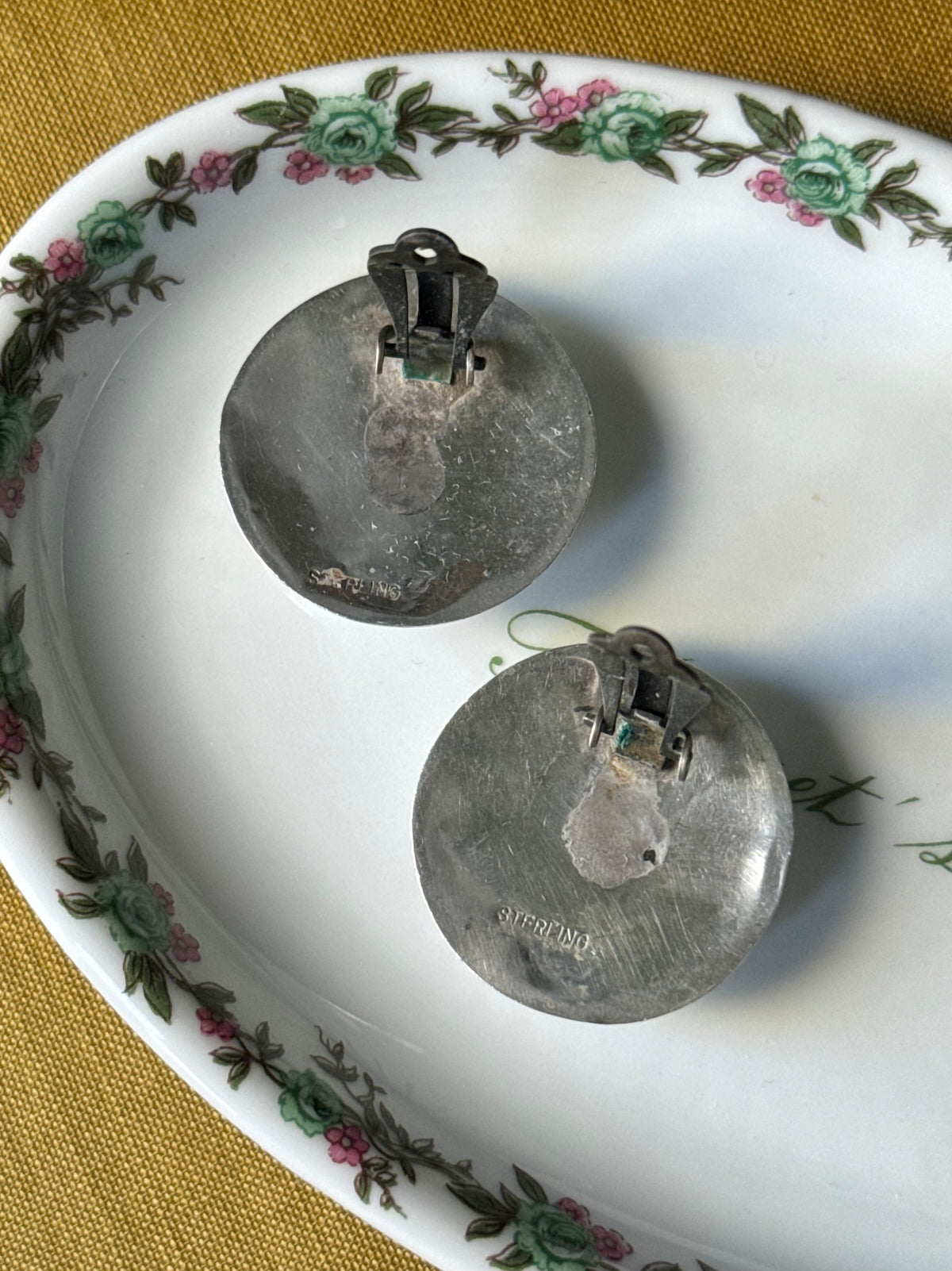Round Concho Clip Earrings