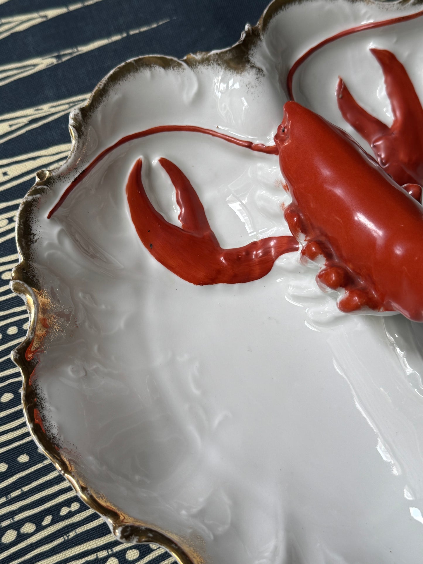 Porcelain Lobster Divided Dish #3