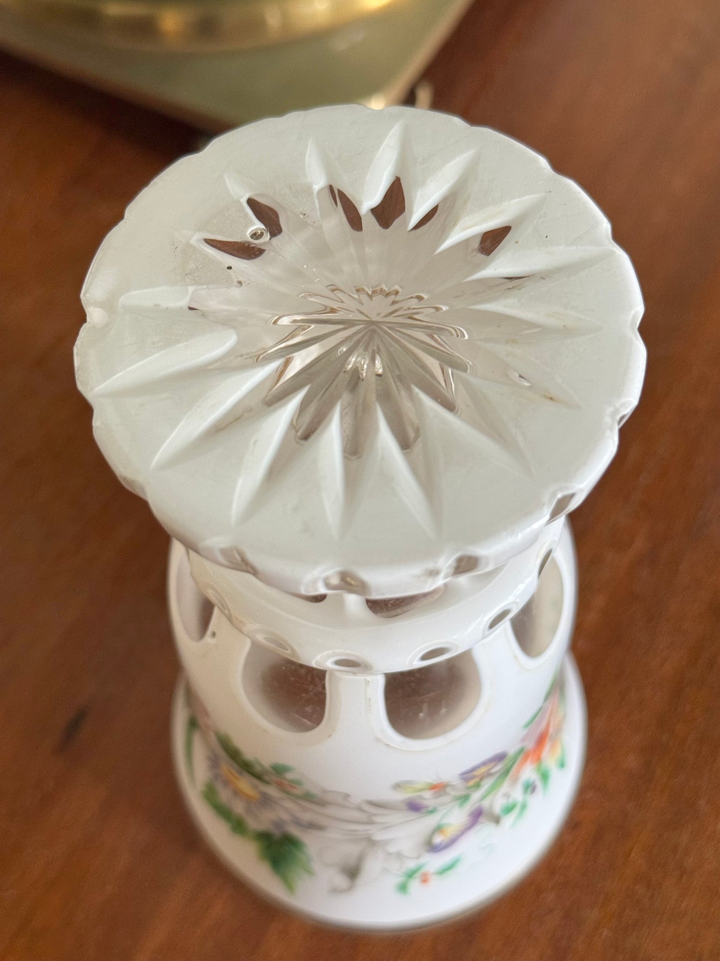 Antique Bohemian Glass Vase