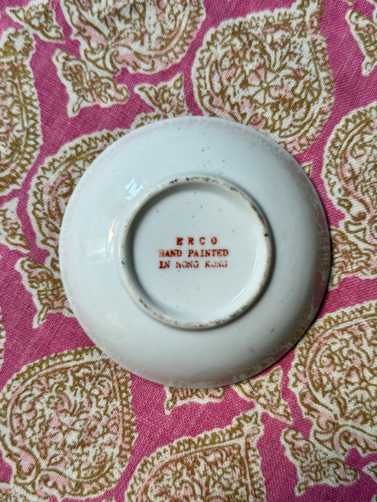 Vintage Rose Medallion Ring Dish (3.75”)