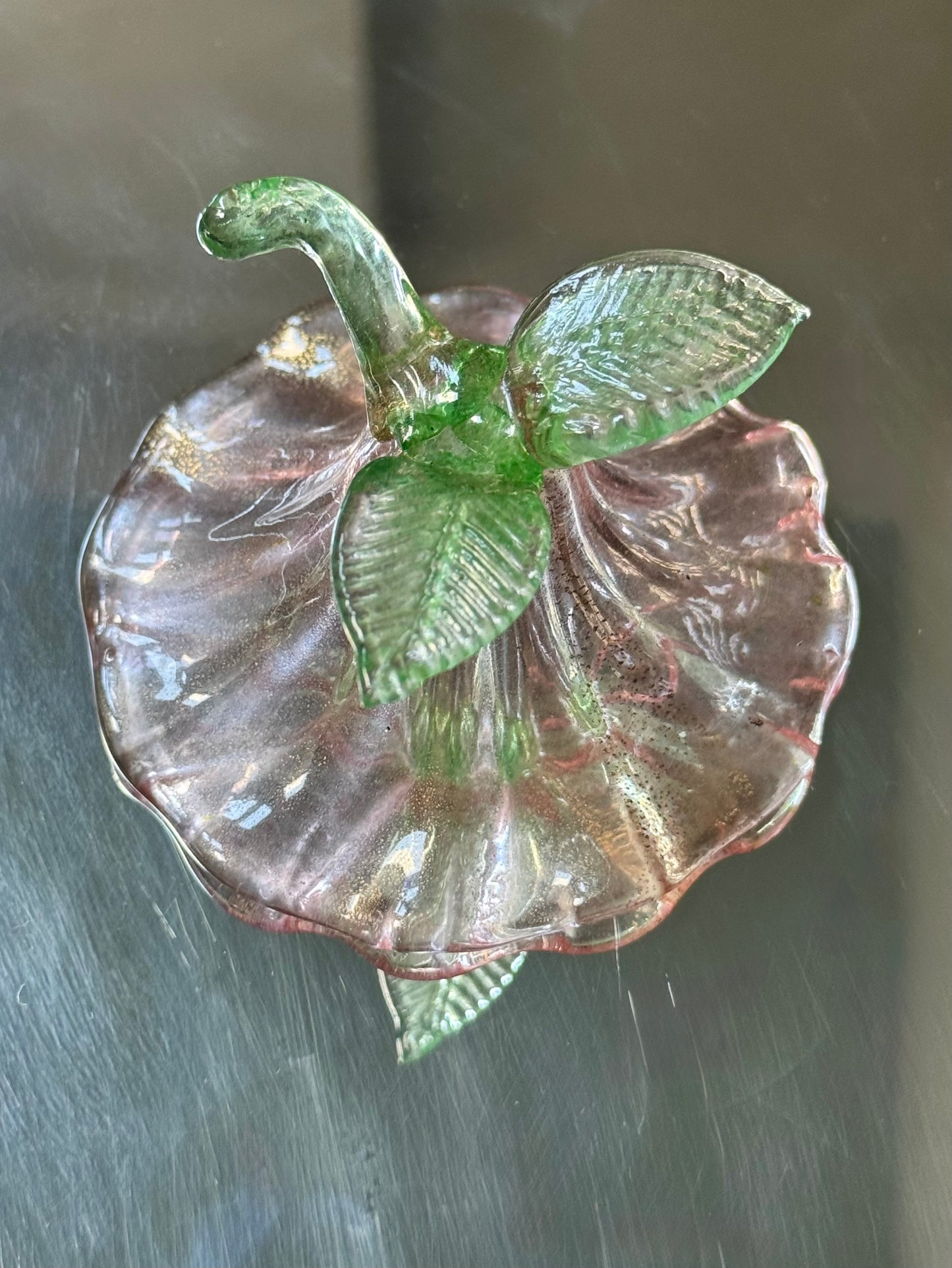 Murano Glass Flower Dish