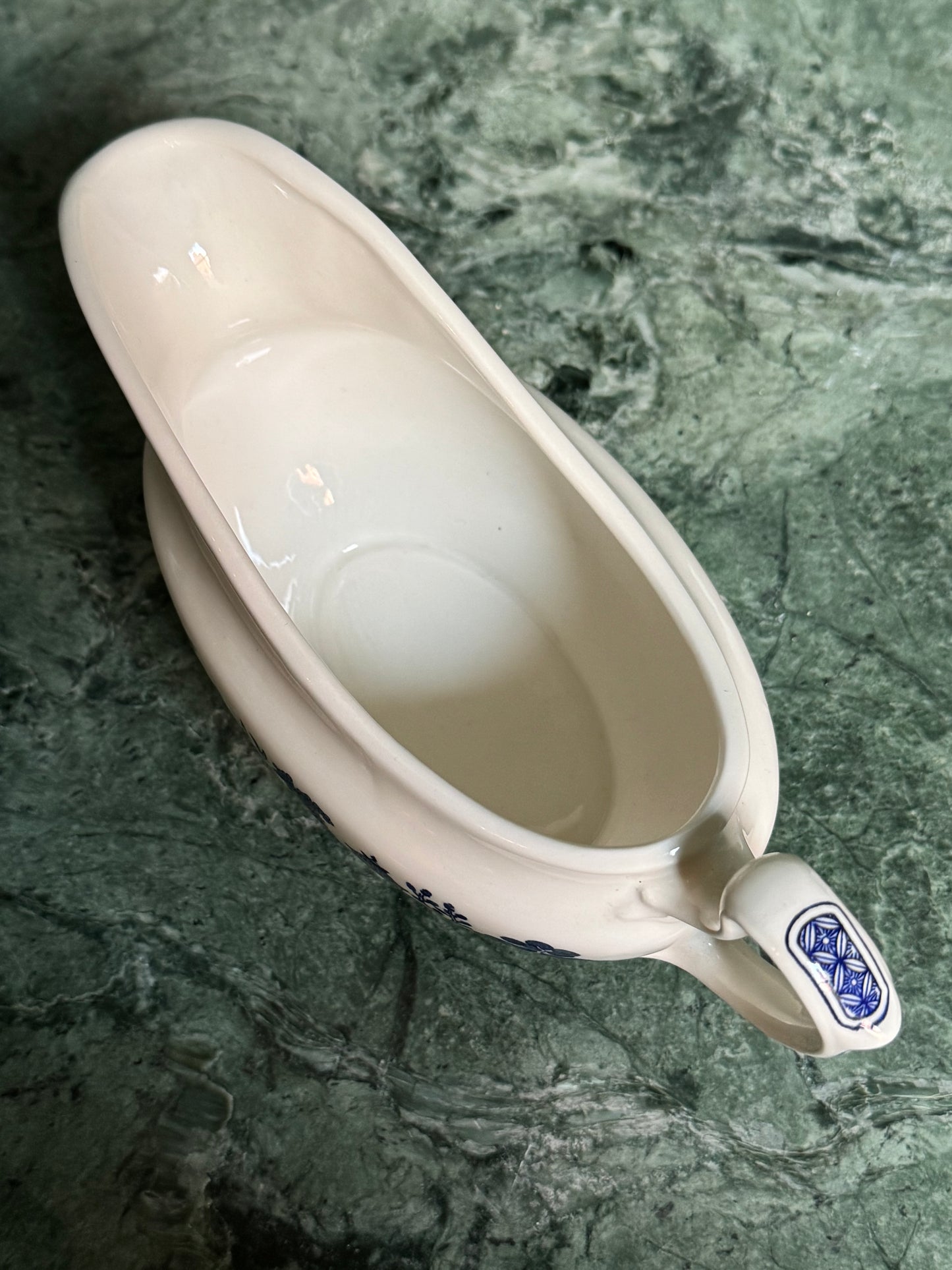 Churchill Blue Willow Gravy Boat