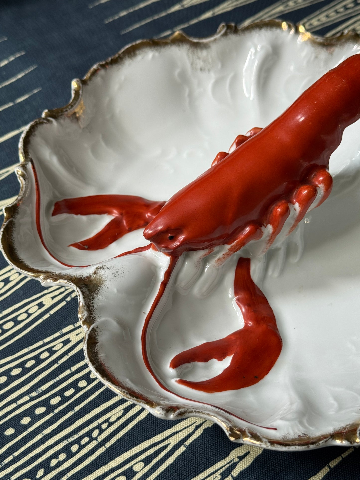 Porcelain Lobster Divided Dish #3