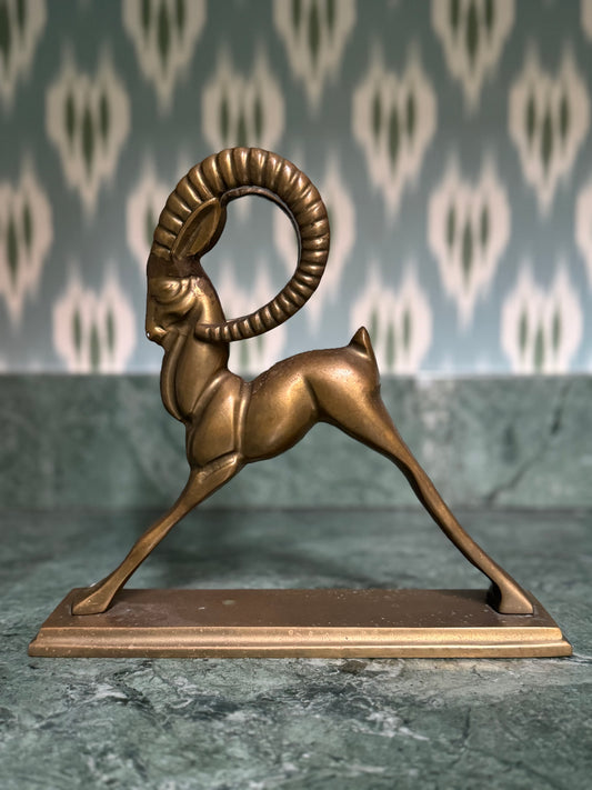 Midcentury Brass Ibex