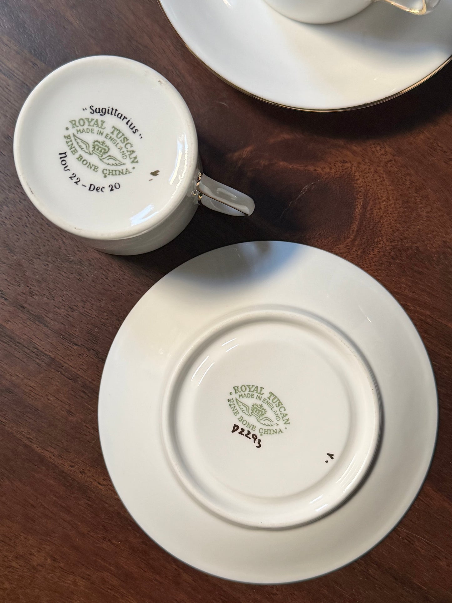 Set of 12 Royal Tuscan Zodiac Demitasse Cups