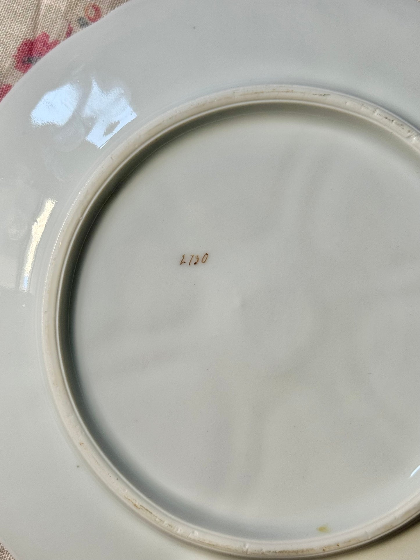 Pink Antique Oyster Plate