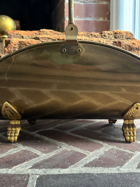 Vintage Brass Firewood Holder