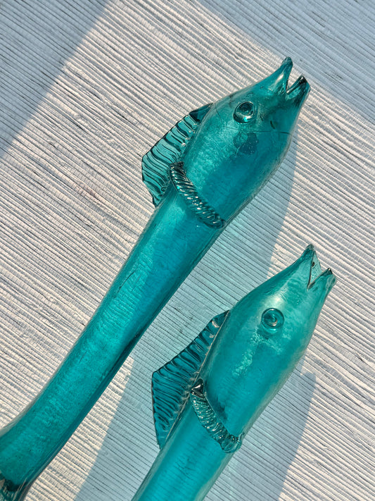 Pair of Handblown Glass Fish