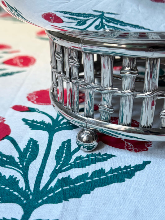 Faux Bamboo Chafing Dish