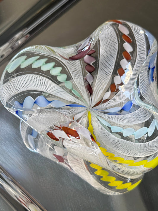 Multicolor Murano Ribbon Dish