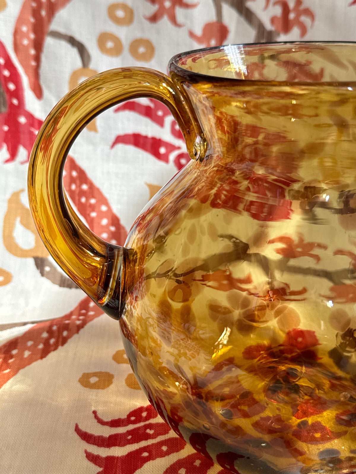 Handblown Glass Pitcher