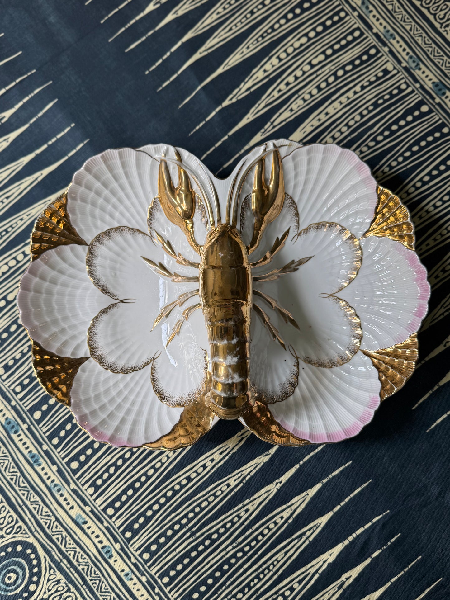 Porcelain Lobster Divided Dish #2