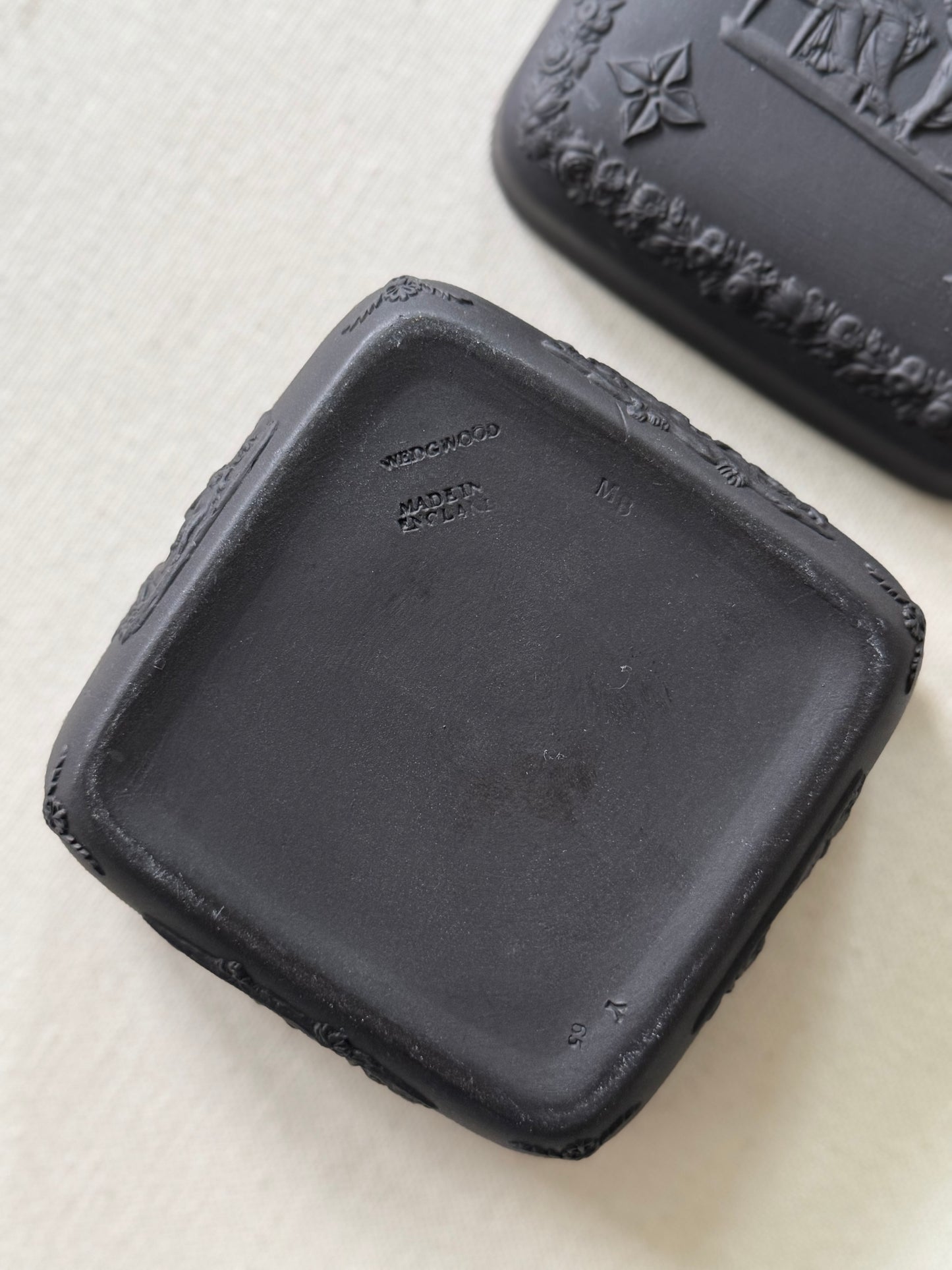 Wedgwood Black Basalt Square Box
