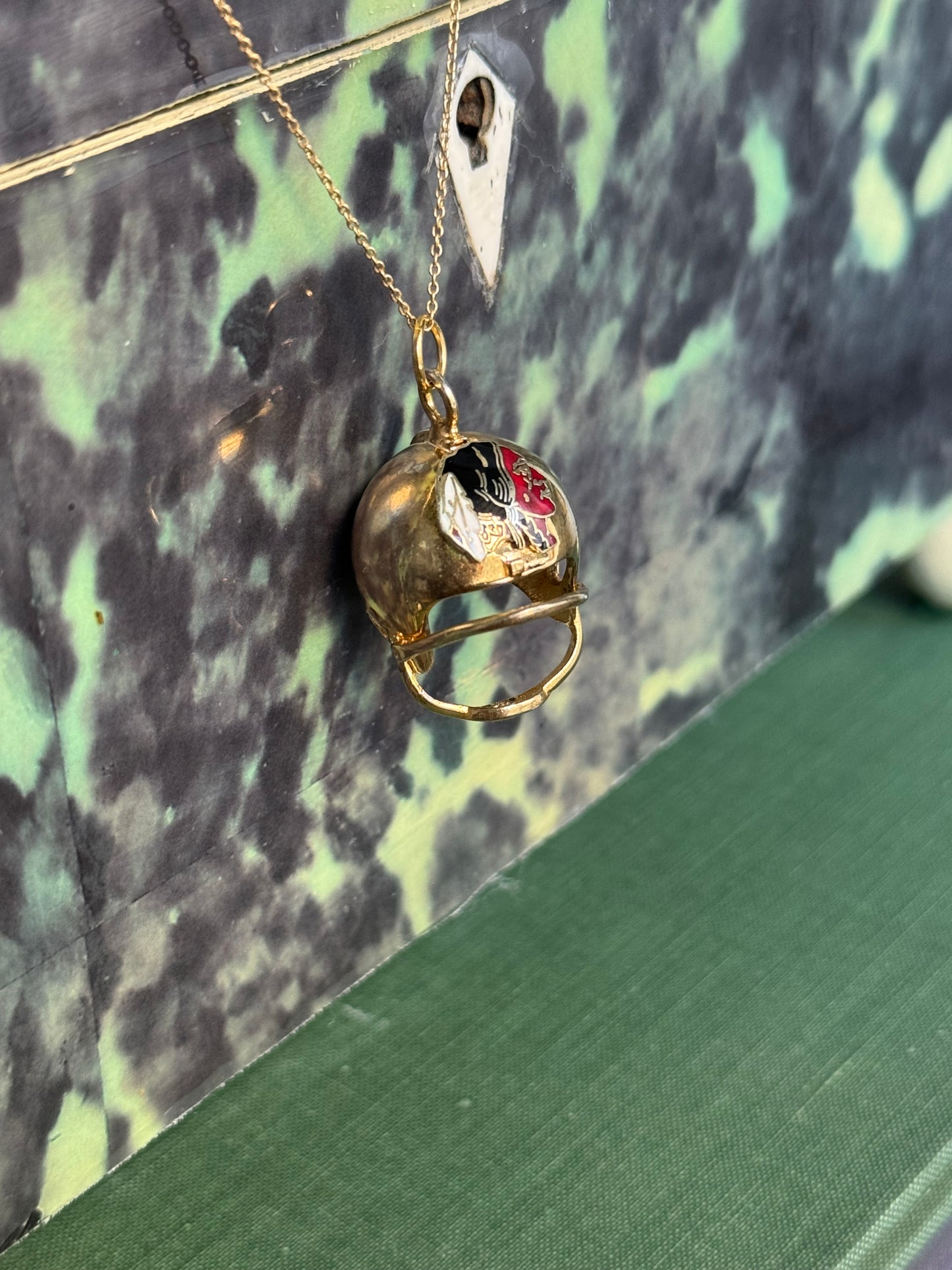 Vintage Football Helmet Charm - Washington Commanders