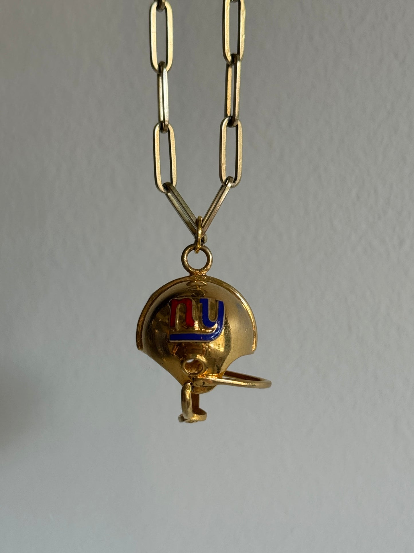 Vintage Football Helmet Charm - New York Giants