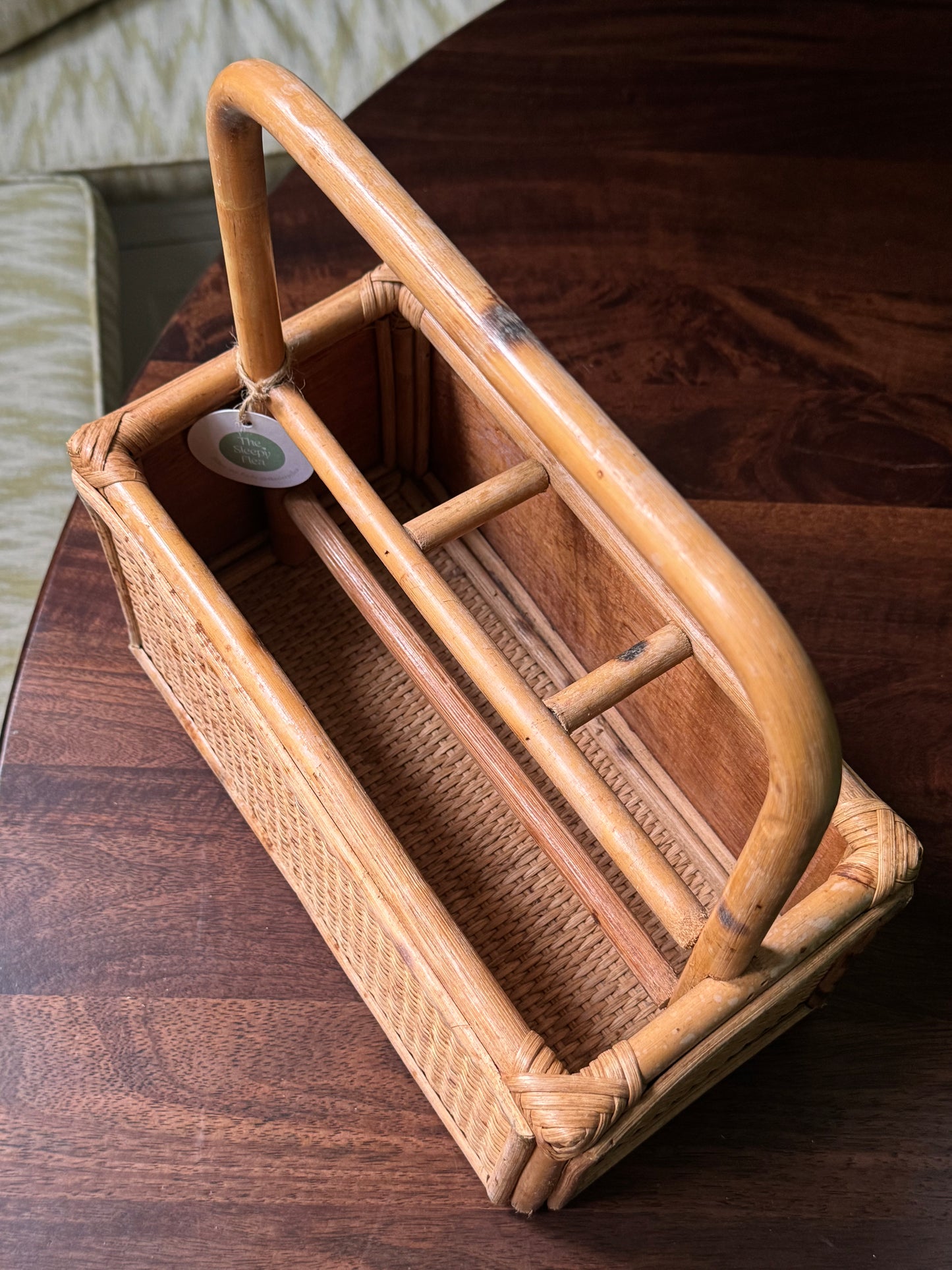 Rattan Utensil Caddy