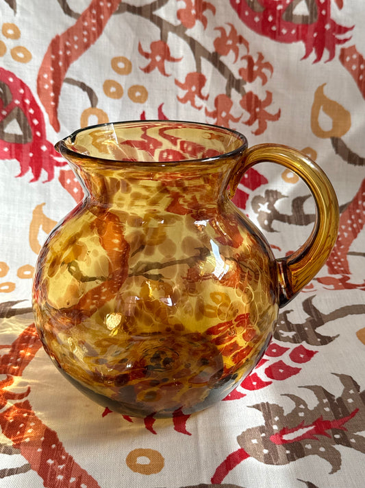 Handblown Glass Pitcher