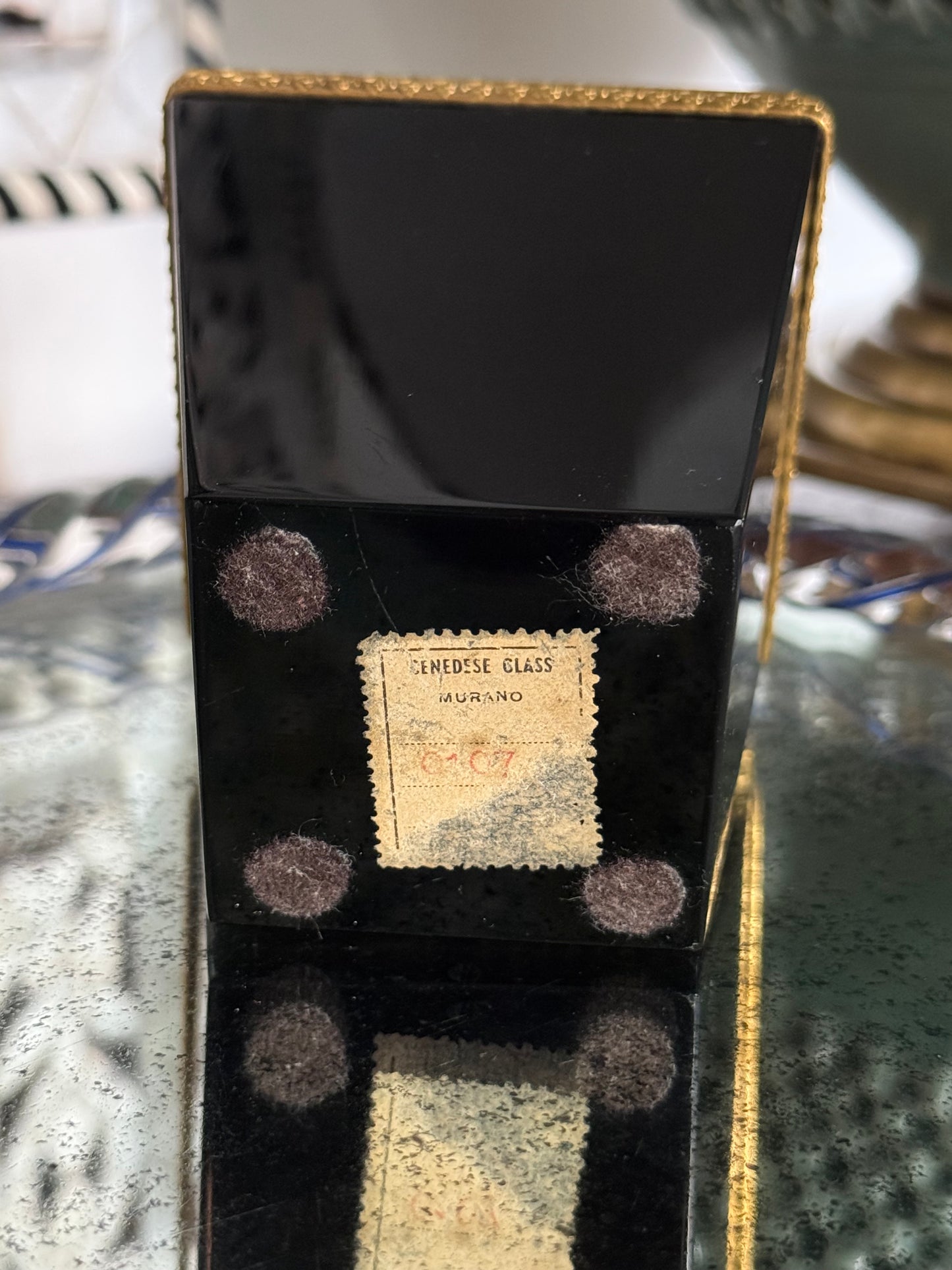 Italian Murano Glass Casket Box