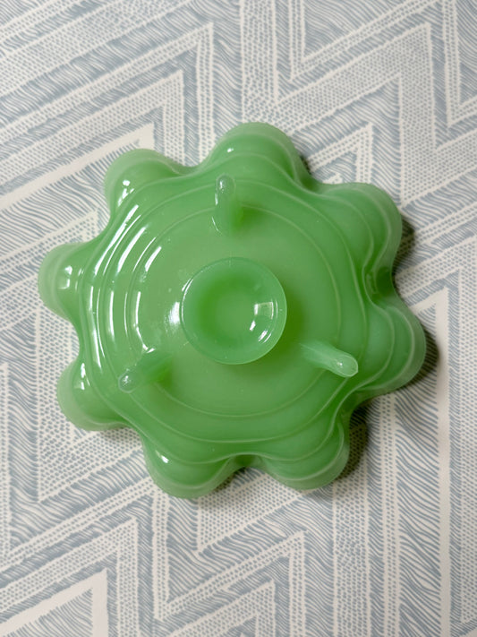 Jadeite Ruffle Dish #1