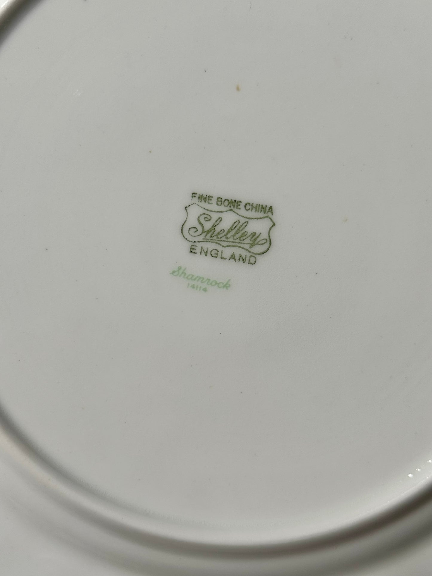 English Shamrock Plate