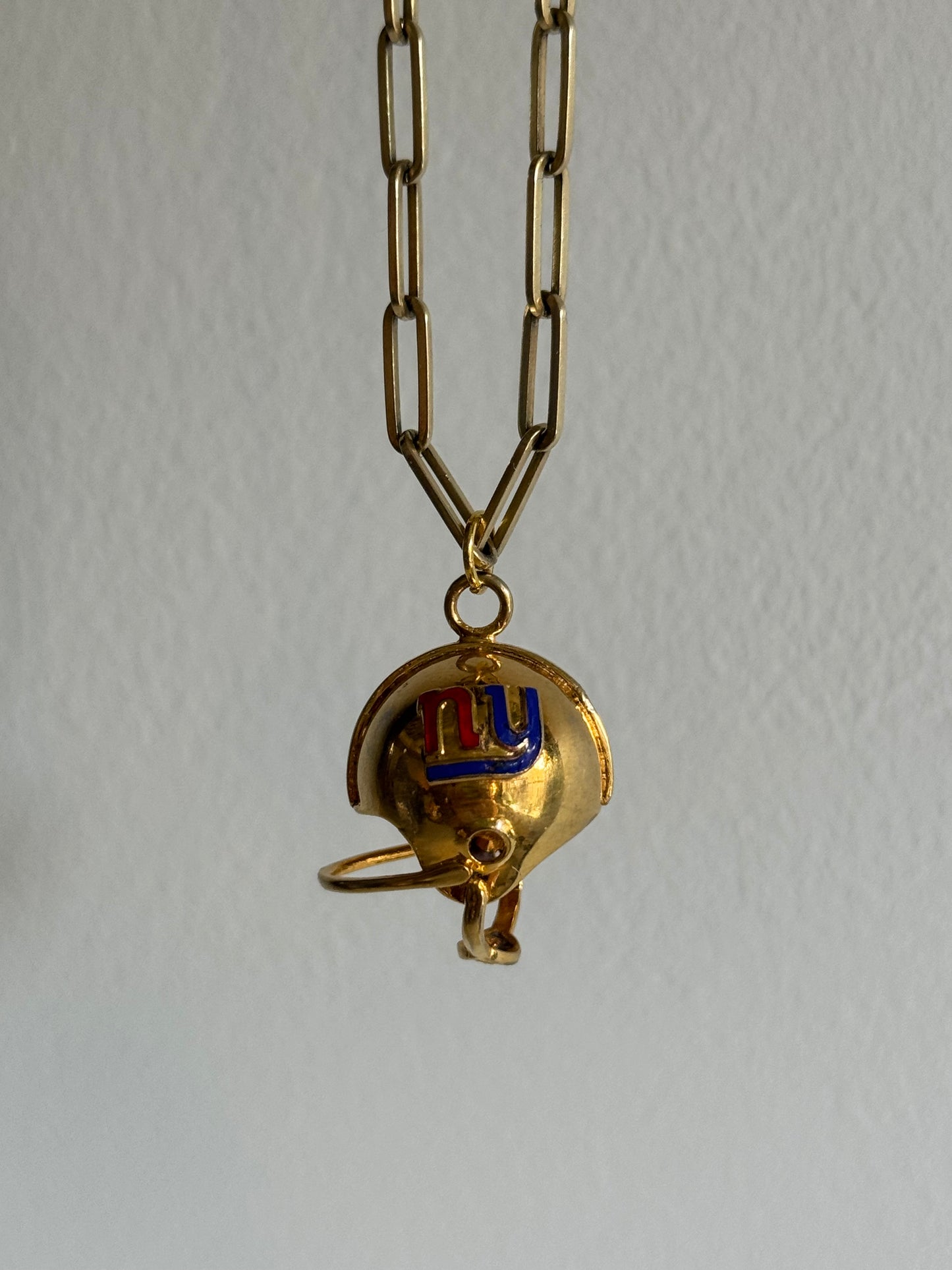 Vintage Football Helmet Charm - New York Giants