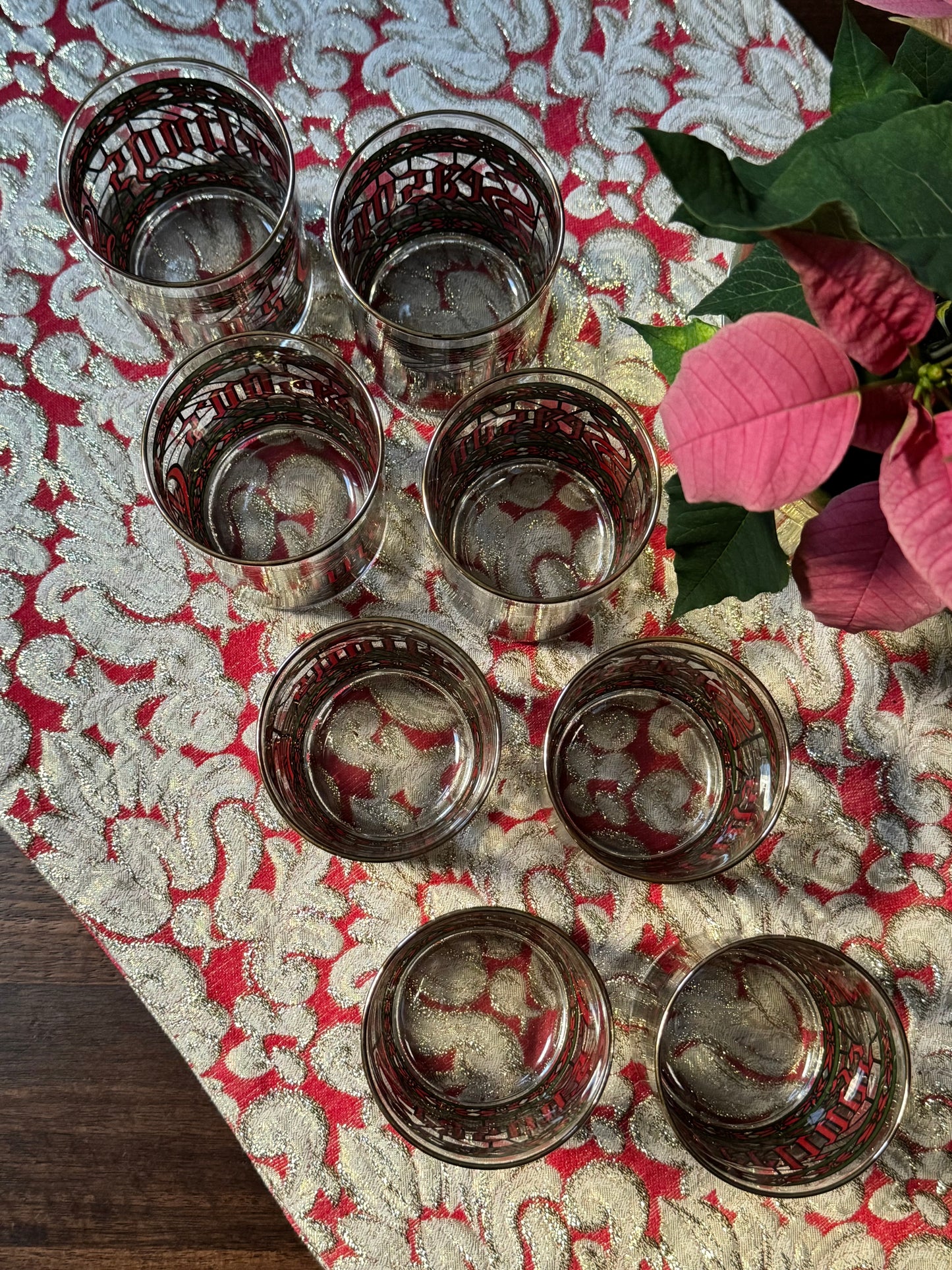“Season’s Greetings” Rocks Glasses (8)