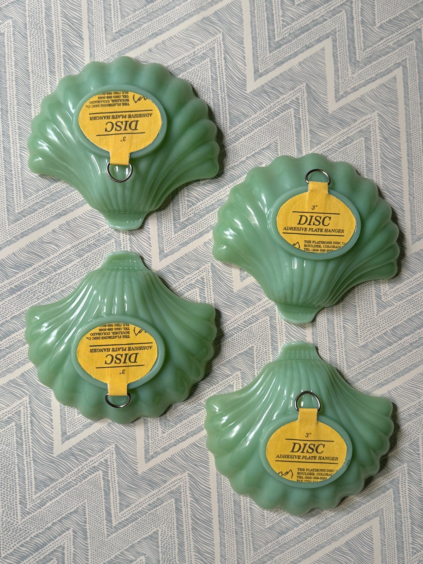 Set of 4 Jadeite Shells