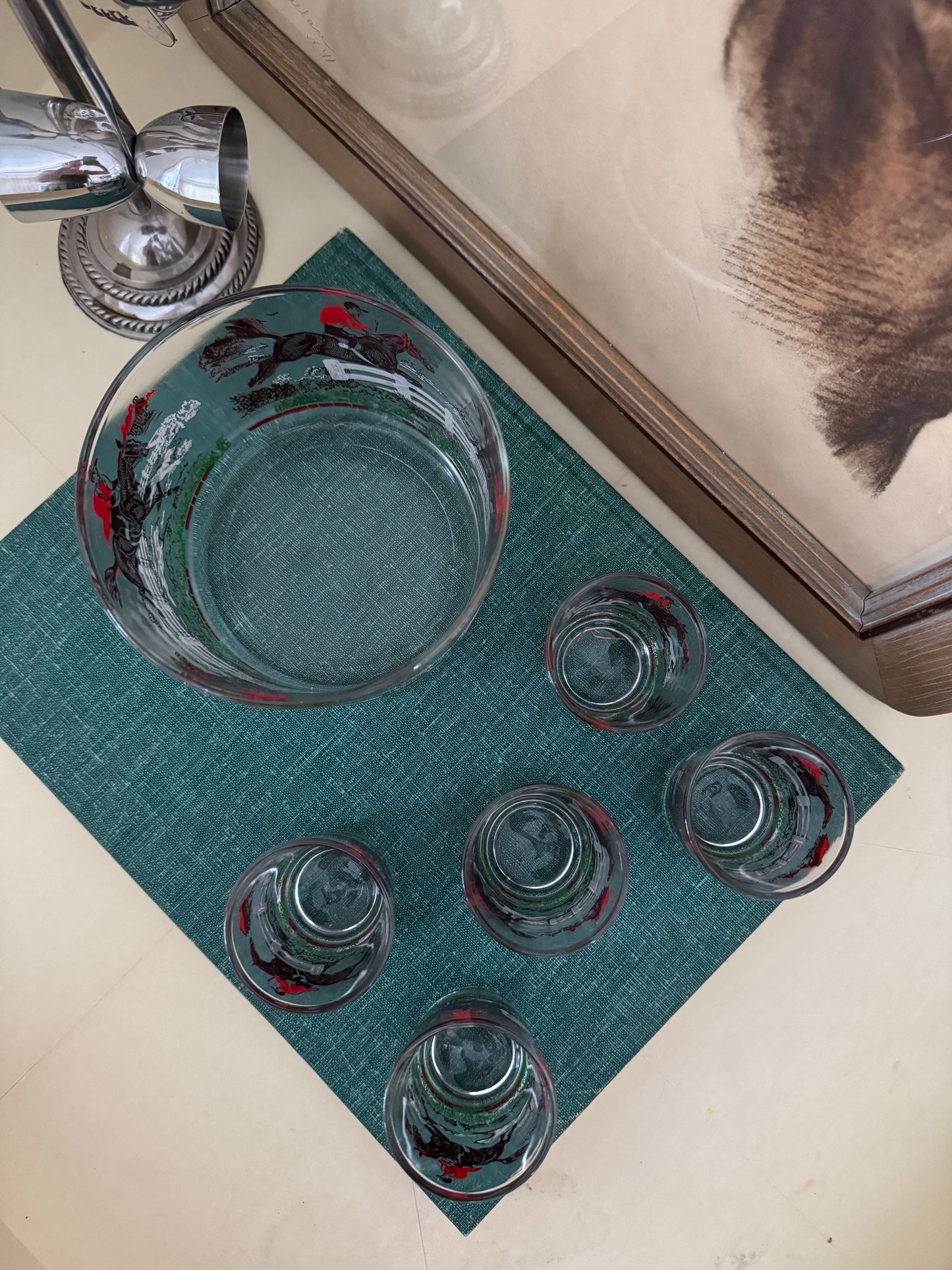 Fox Hunt Glassware Set