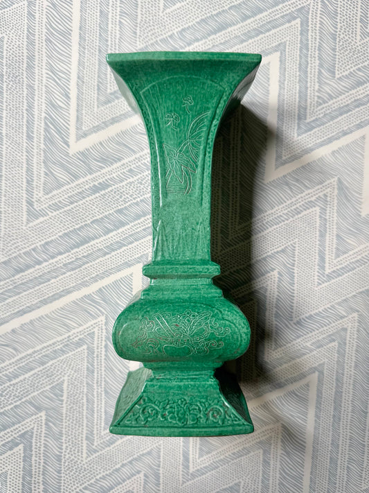 Green Glazed Chinese Export Vase