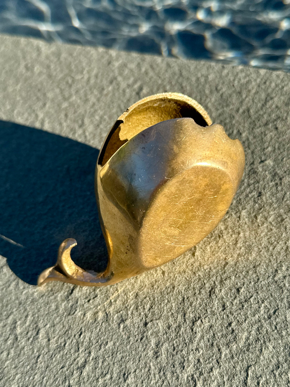 Vintage Brass Whale
