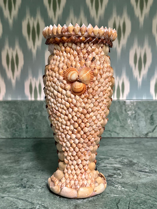 Handmade Shell Encrusted Vase