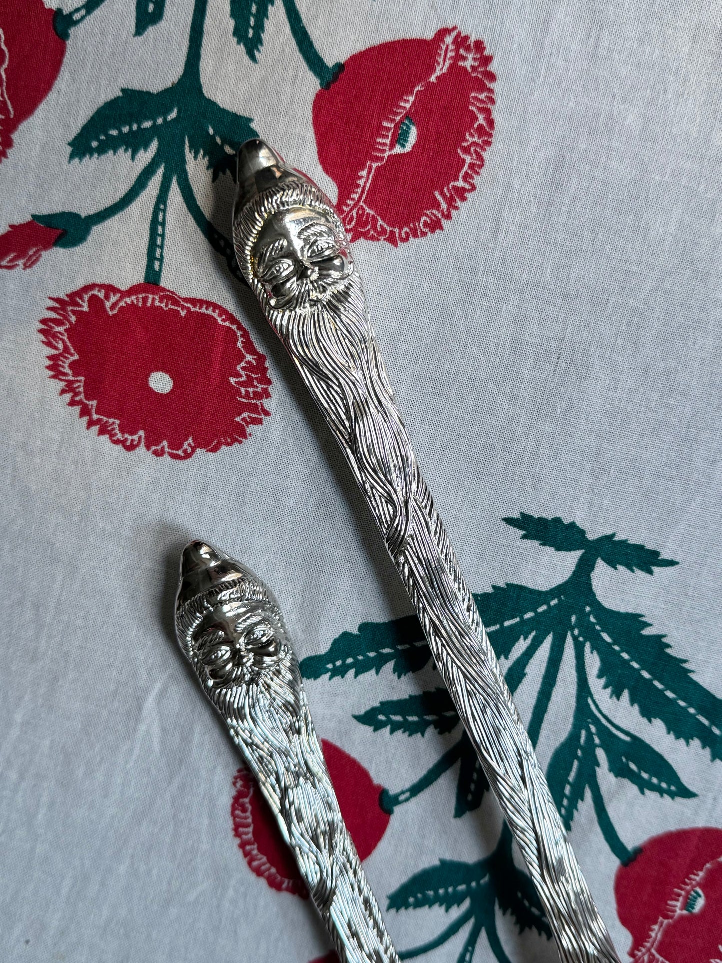 Pair of Santa Serving Spoons