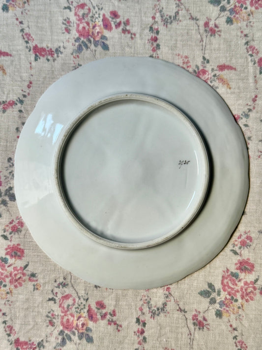 Blue Antique Oyster Plate