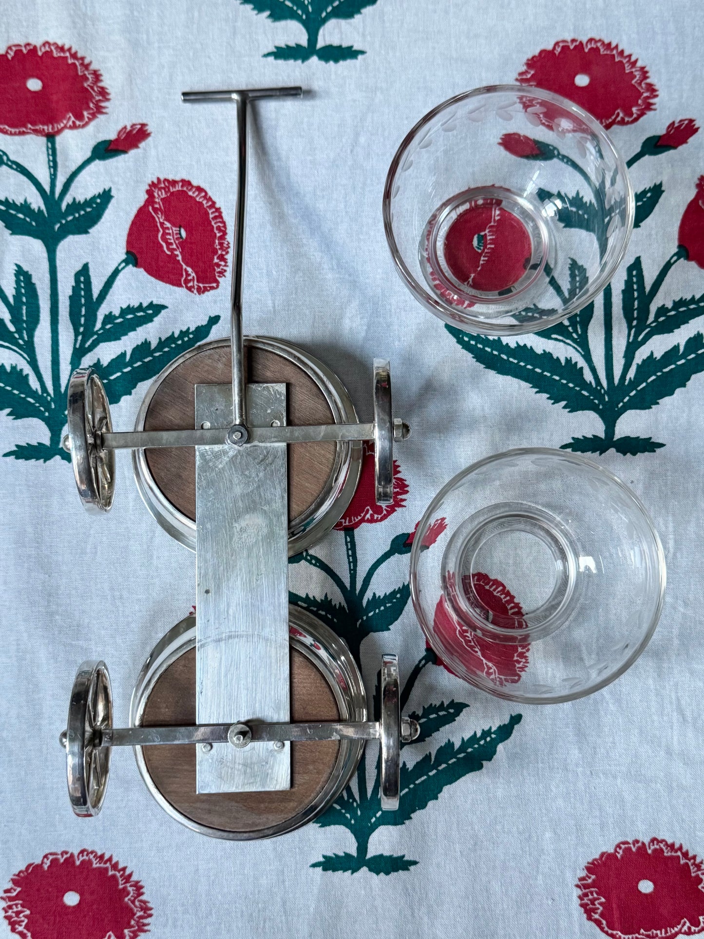 Rolling Condiment Cart