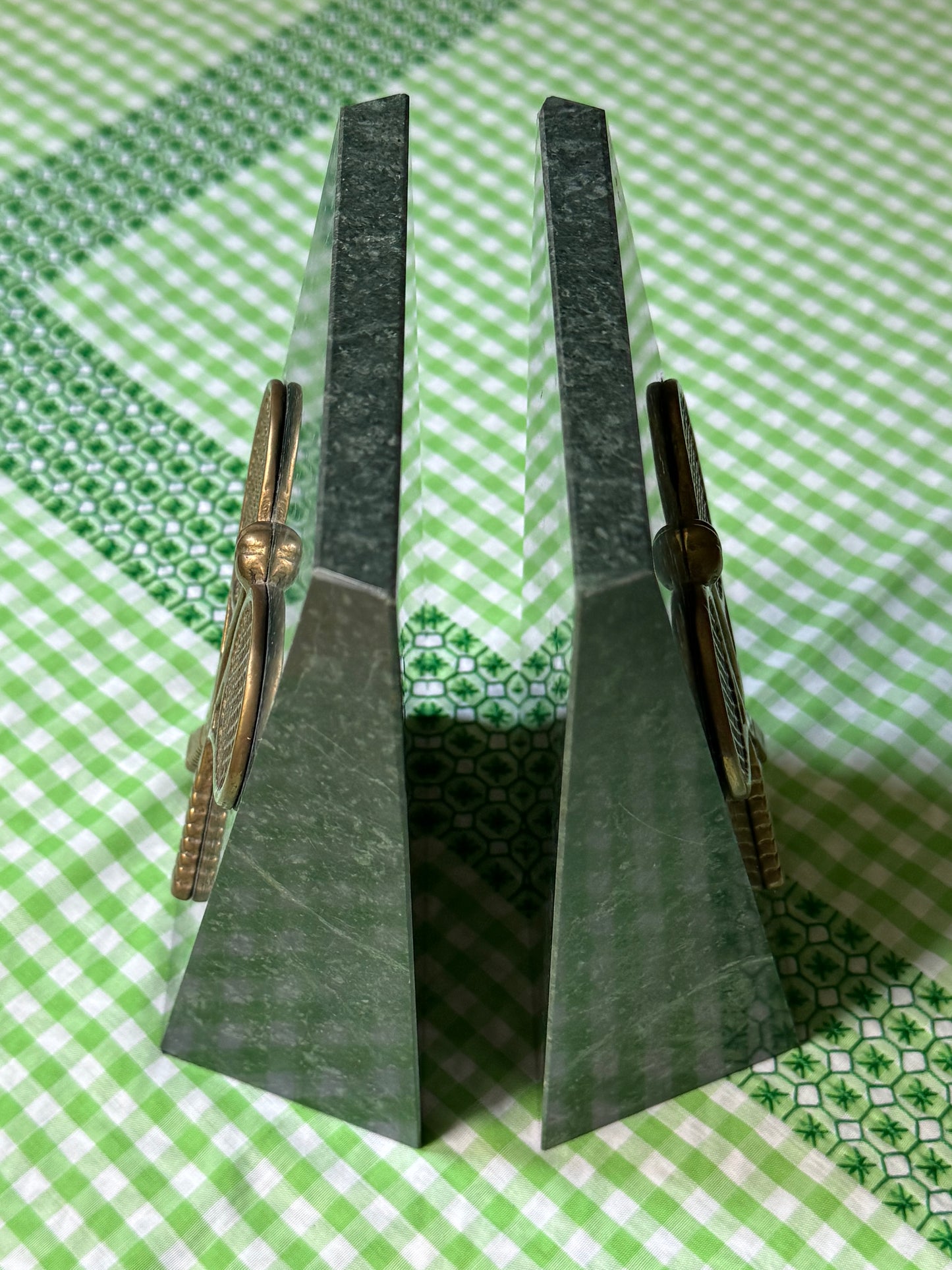 Marble Tennis Bookends