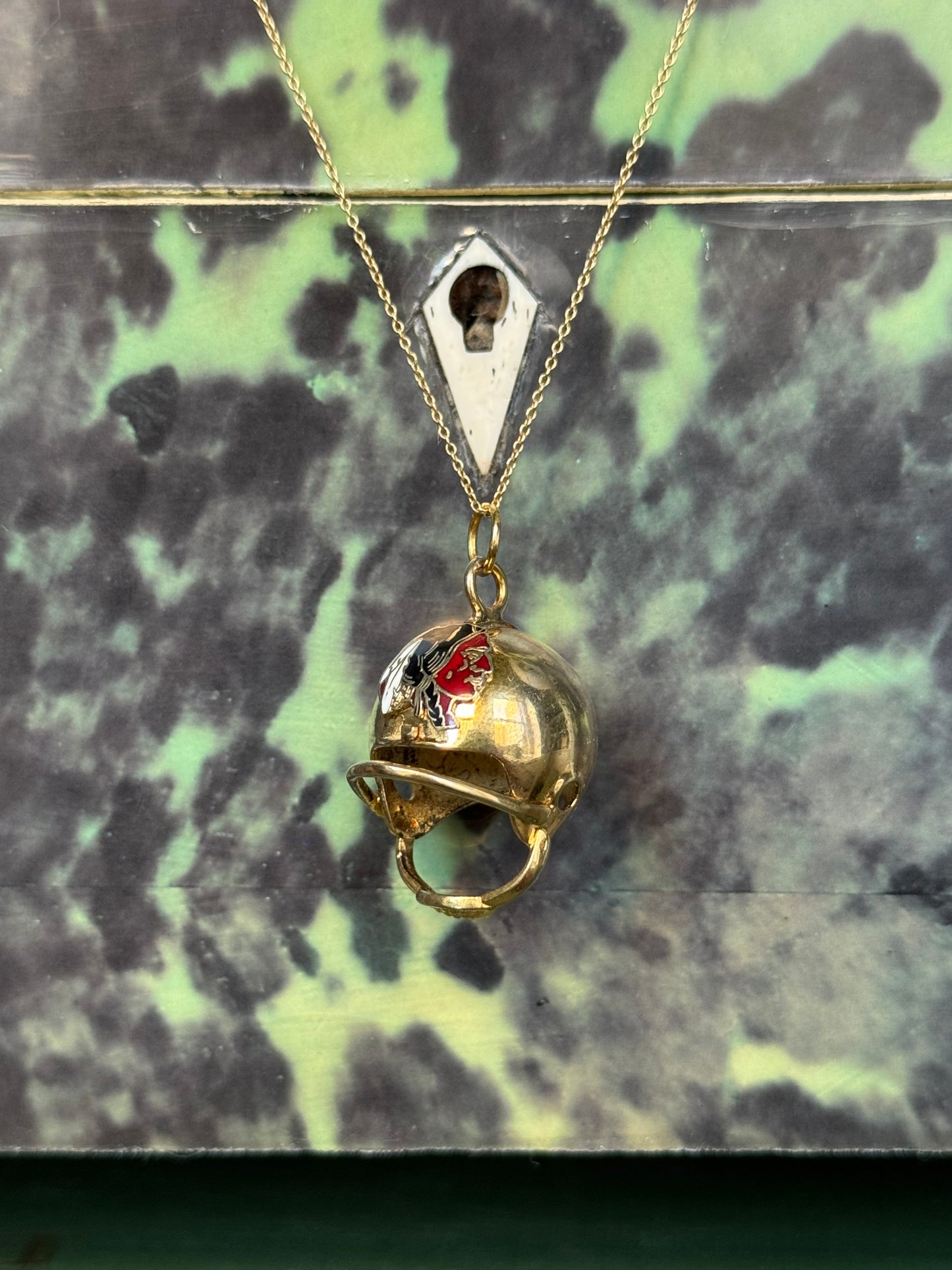 Vintage Football Helmet Charm - Washington Commanders