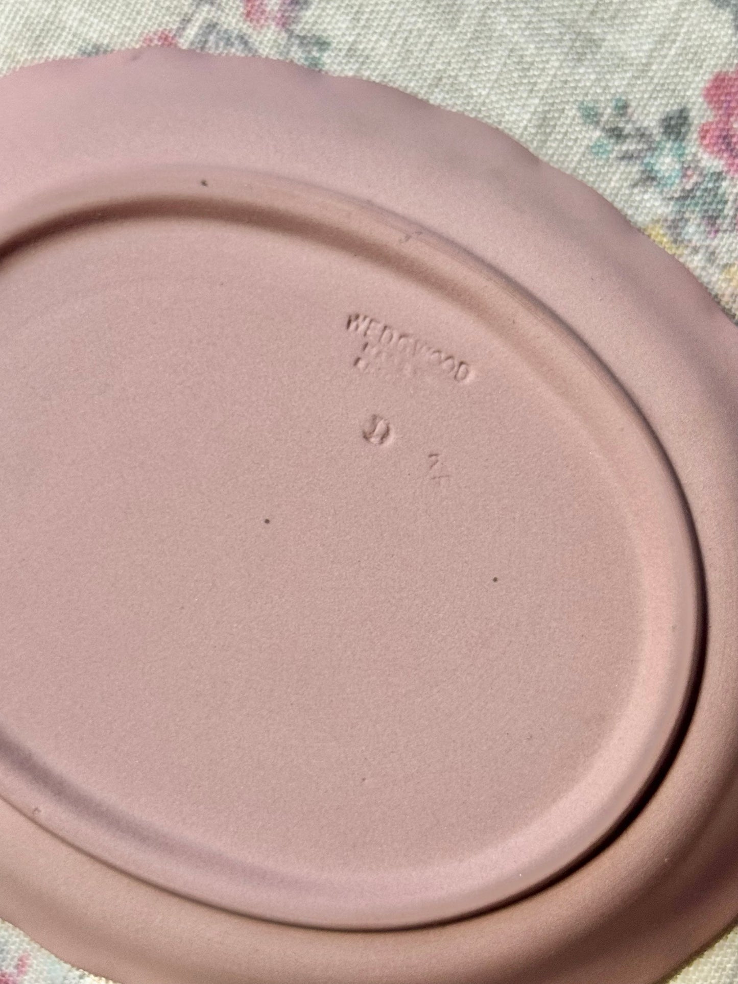 Pink Wedgwood Oval Dish