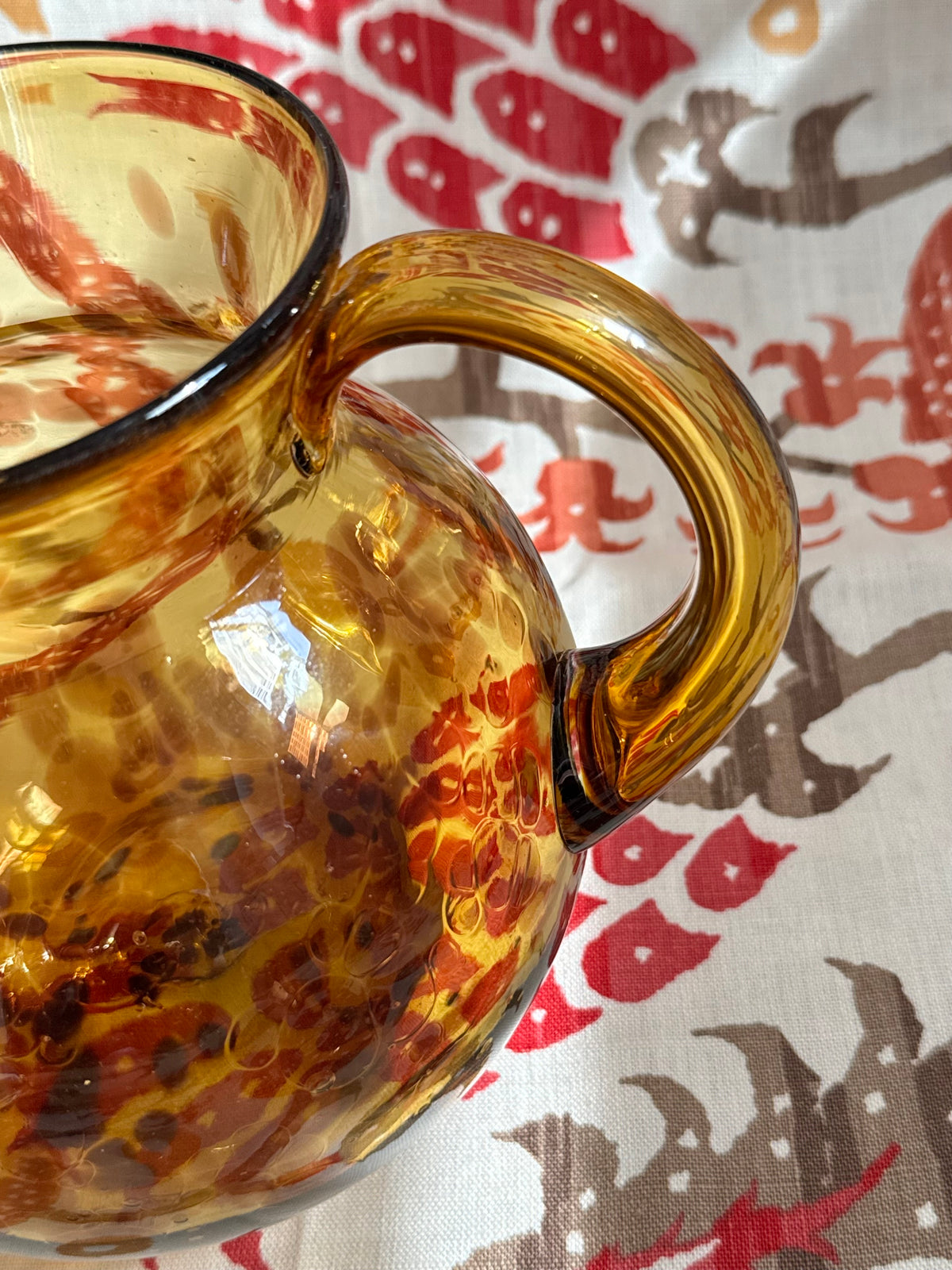 Handblown Glass Pitcher