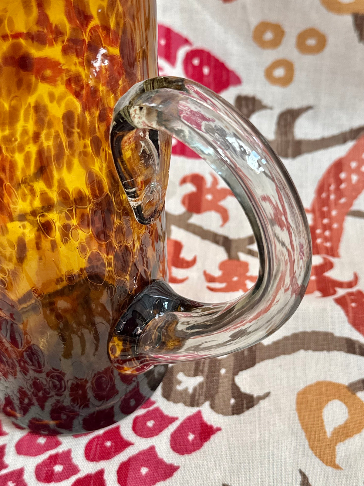 Handblown Glass Pitcher
