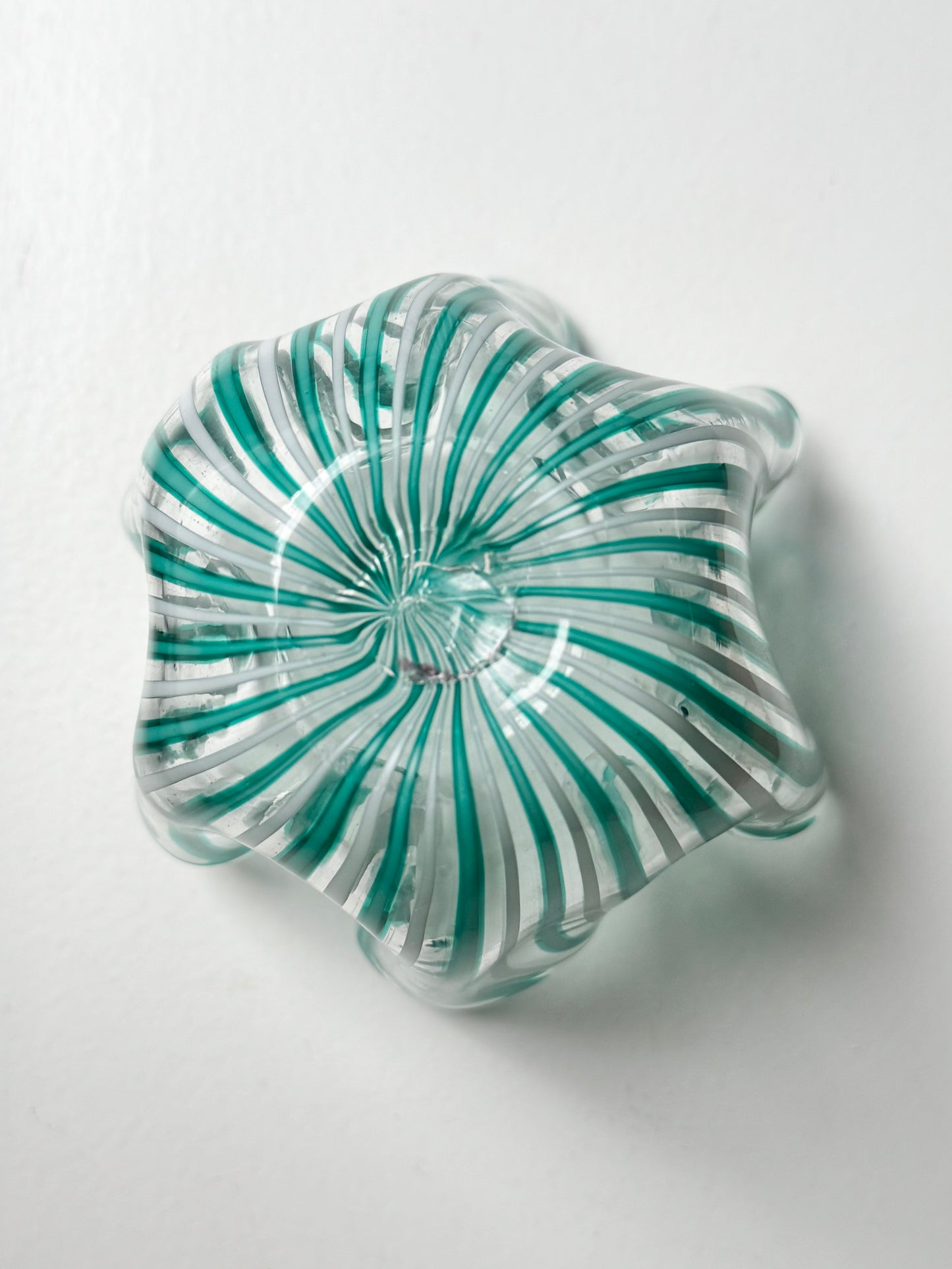 Trio of Signed Venini “Fazzoletto” Mini Vases