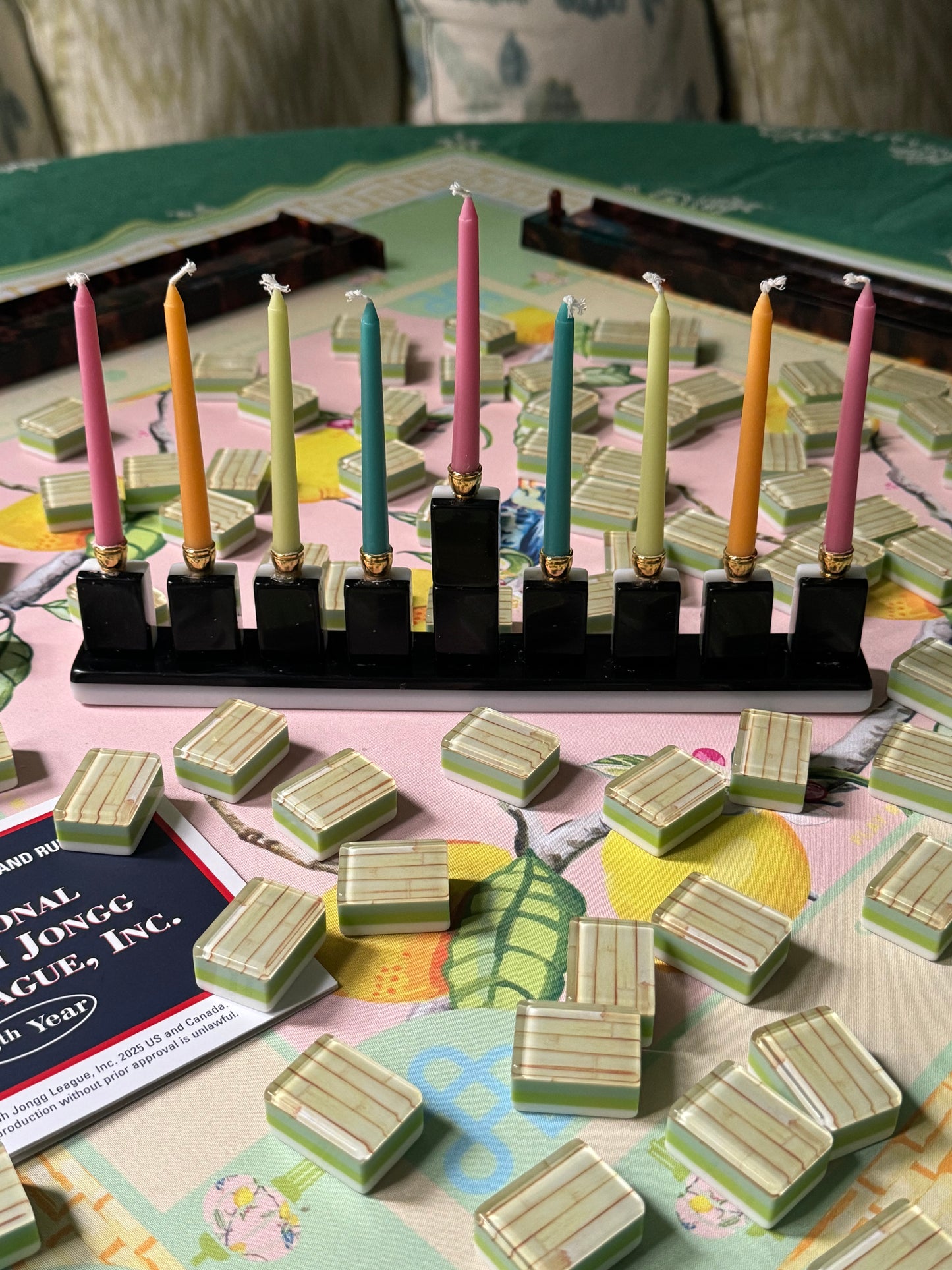 Vintage Mahjong Menorah