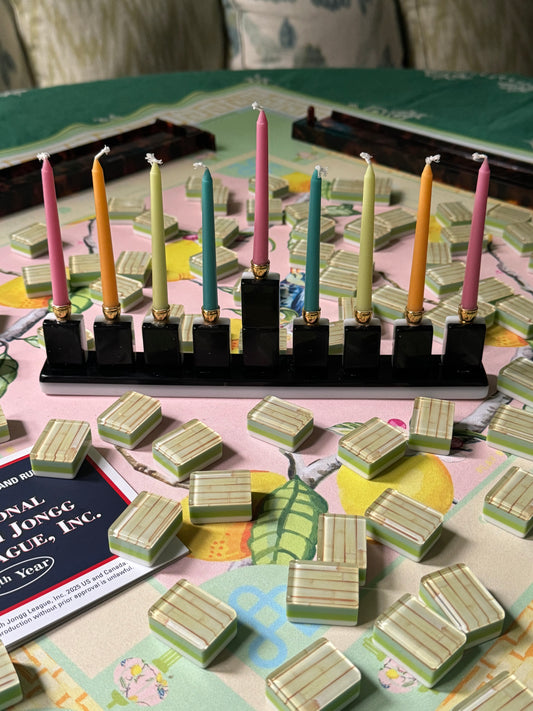 Vintage Mahjong Menorah