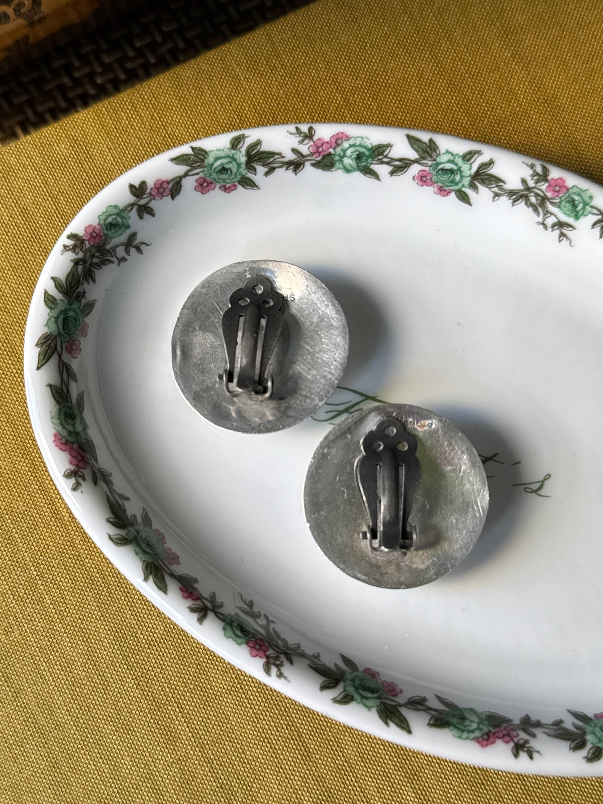 Round Concho Clip Earrings
